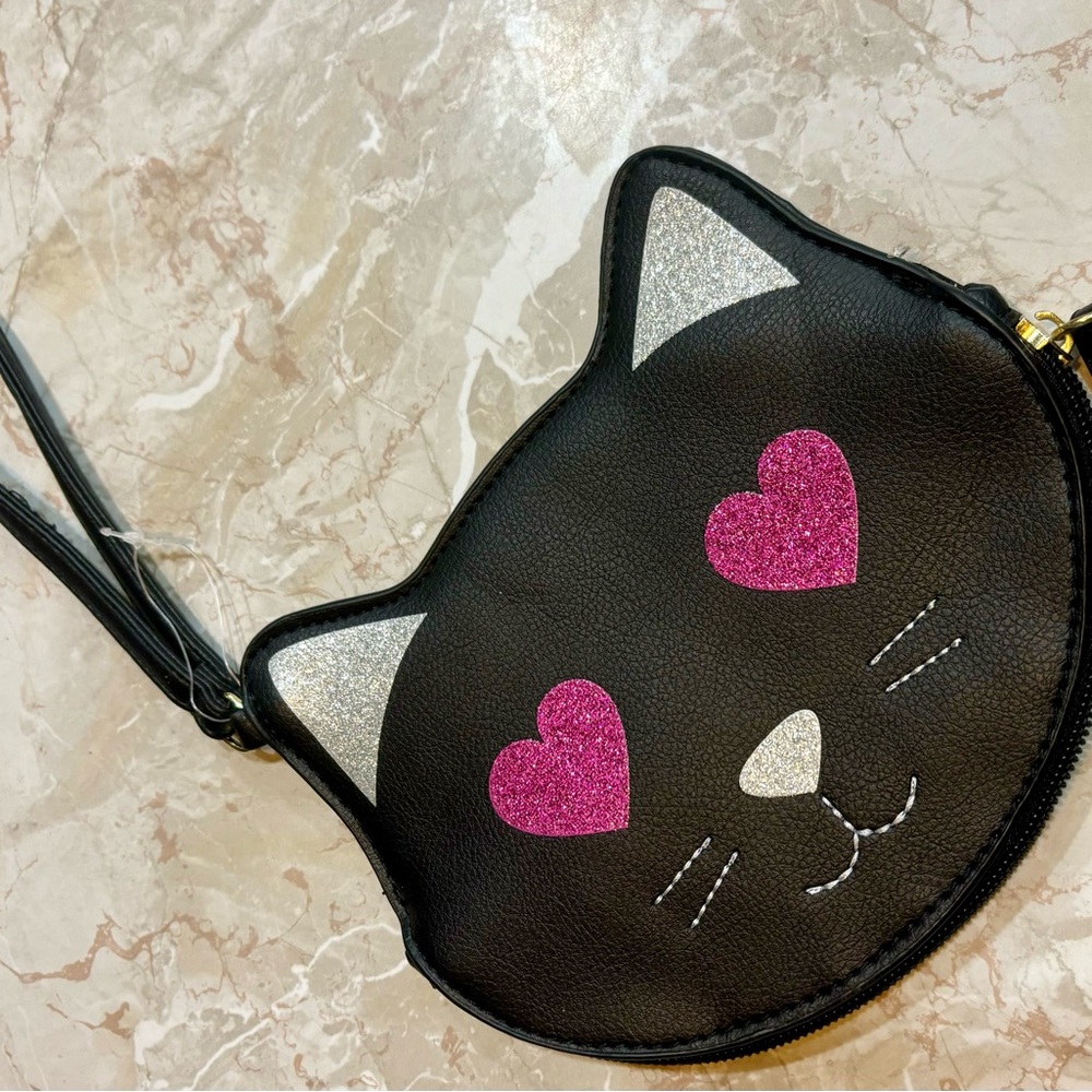 Betsey Johnson - Black kitty coin purse